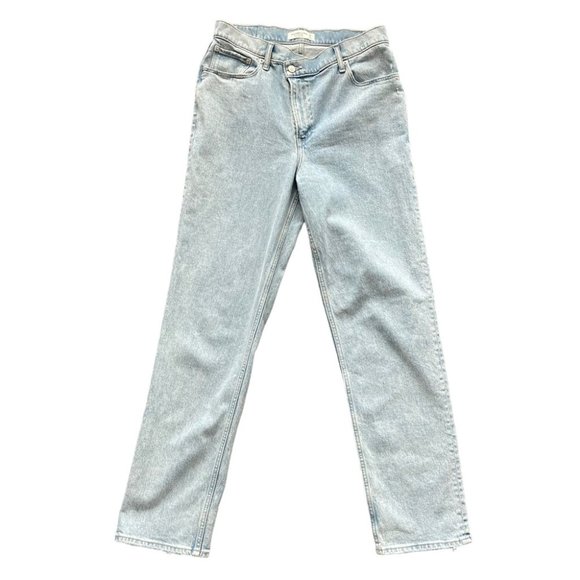 ❌SOLD Abercrombie & Fitch Ultra High Rise 90s Straight Jean Criss-Cross Waist 31 - Picture 2 of 13